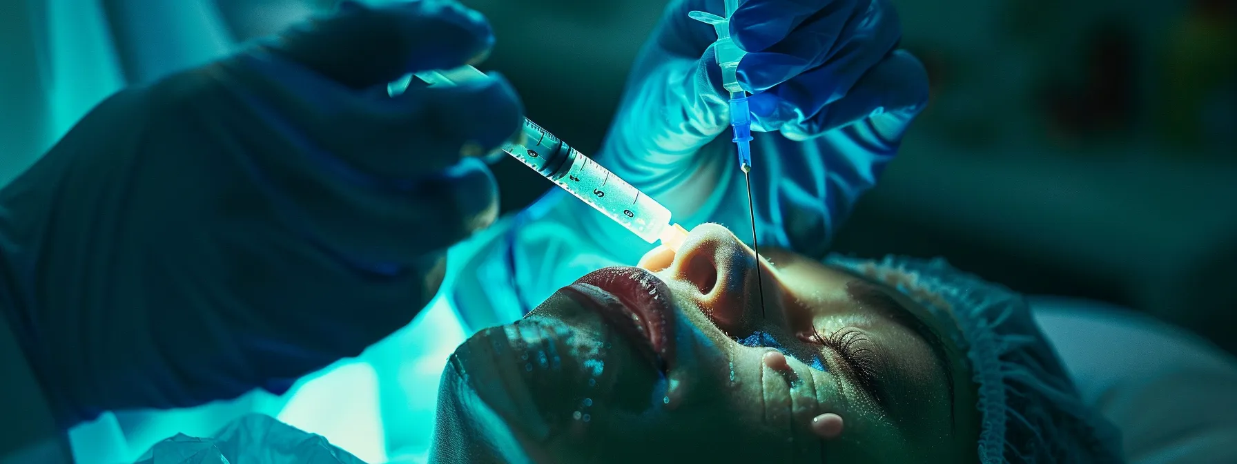 a doctor injecting a patient with ozempic medication for weight loss.