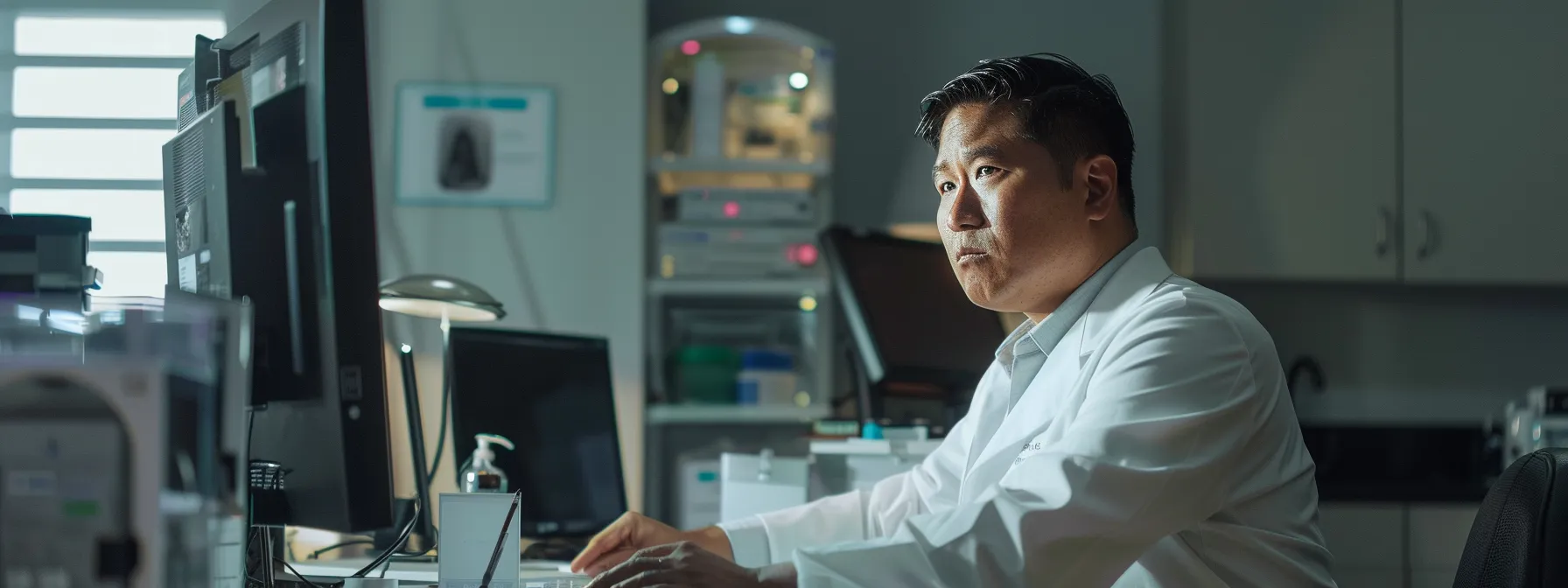 a doctor analyzing a patient's health data with a focus on ovulation and kidney function to determine suitability for medical weight loss program at soboba.